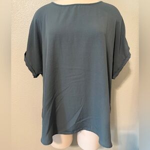Maurices Sage Green Short Sleeve Top